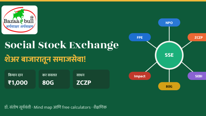 Social Stock Exchange ZCZP मराठी mind map BazaarBull